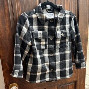 Old Navy Checkered Black and White Jacket